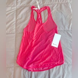 Lululemon 105 singlet size 4 pink/coral